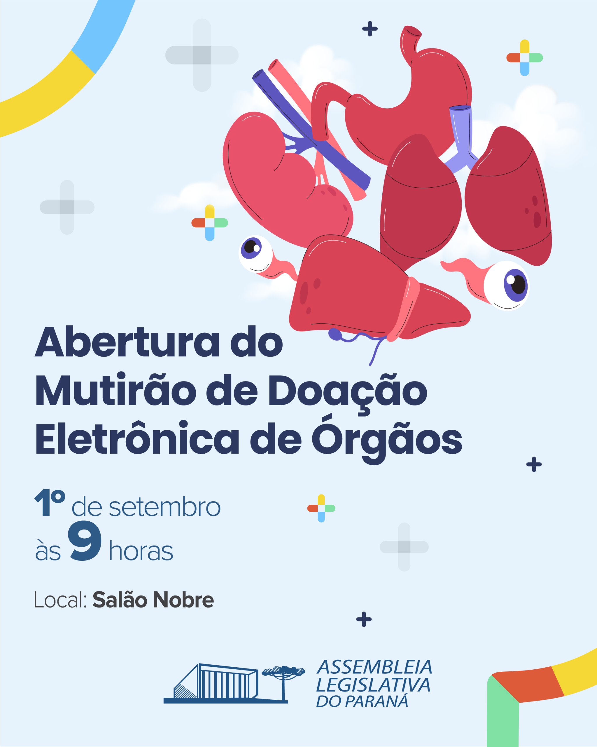 População poderá se tornar doadora de órgãos em mutirão promovido pela Assembleia Legislativa do Paraná