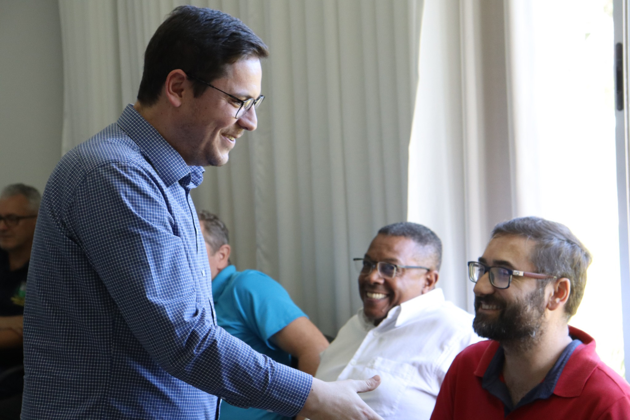 Deputado Matheus Vermelho (PP) fortalece parceria durante visita a Bom Jesus do Sul