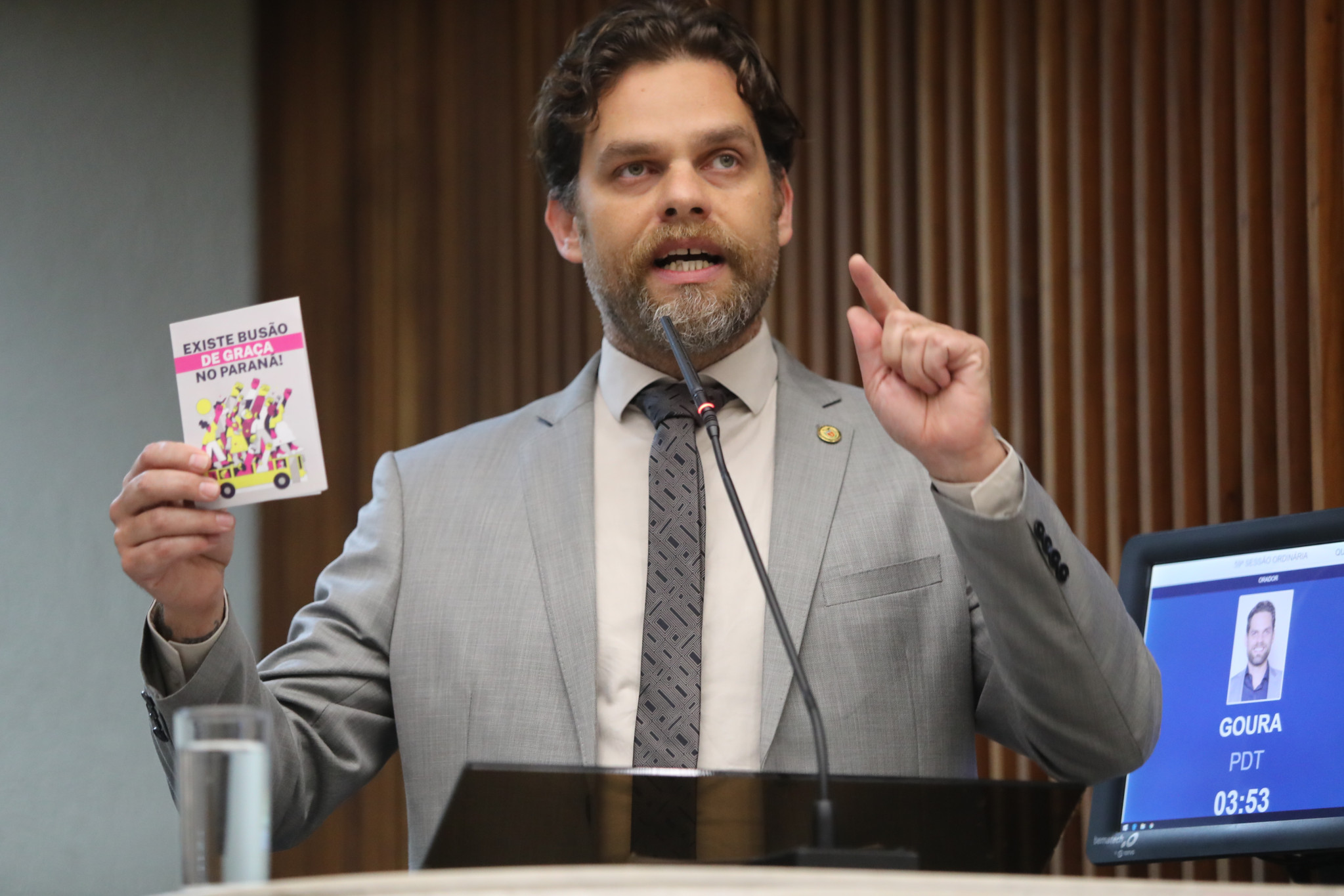 Deputado Goura (PDT) defende tarifa zero como política pública no Brasil