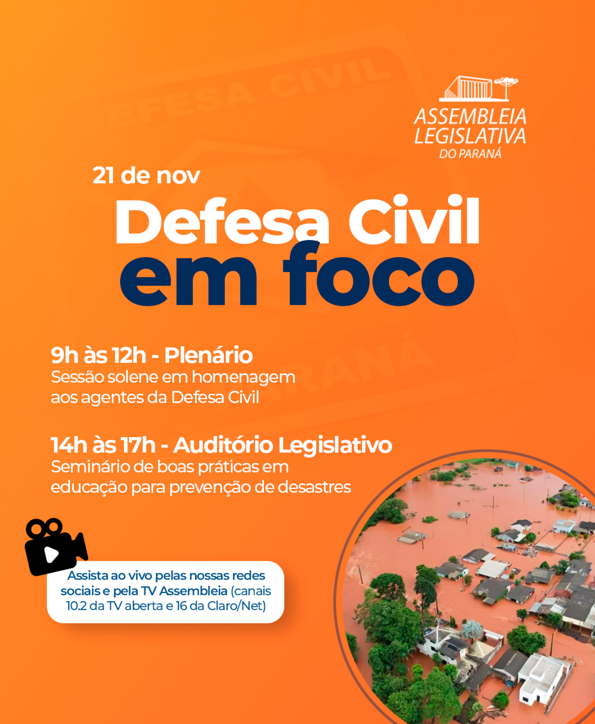 Deputado Goura (PDT) faz homenagem à Defesa Civil e promove seminário sobre educação para prevenção de desastres