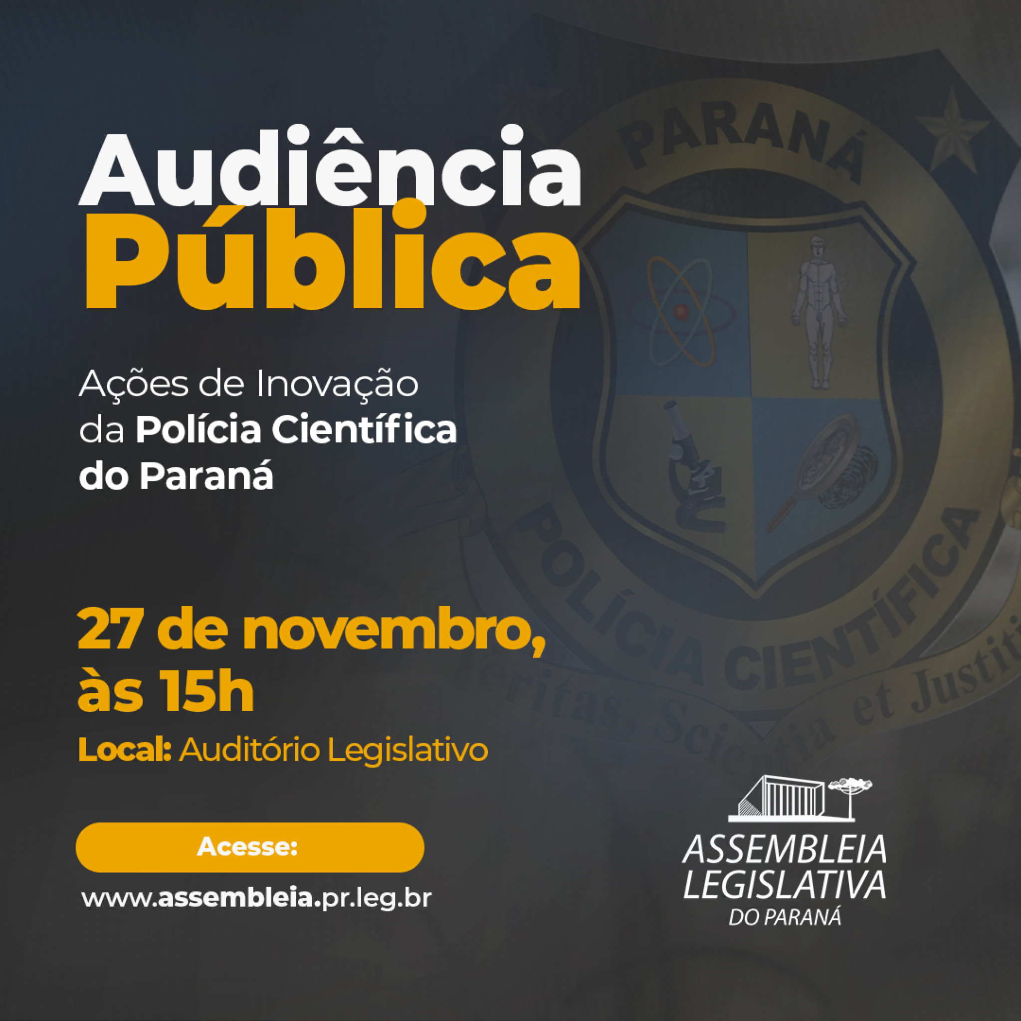 Audiência Pública vai debater modernização sobre gestão de vestígios cadavéricos no Paraná