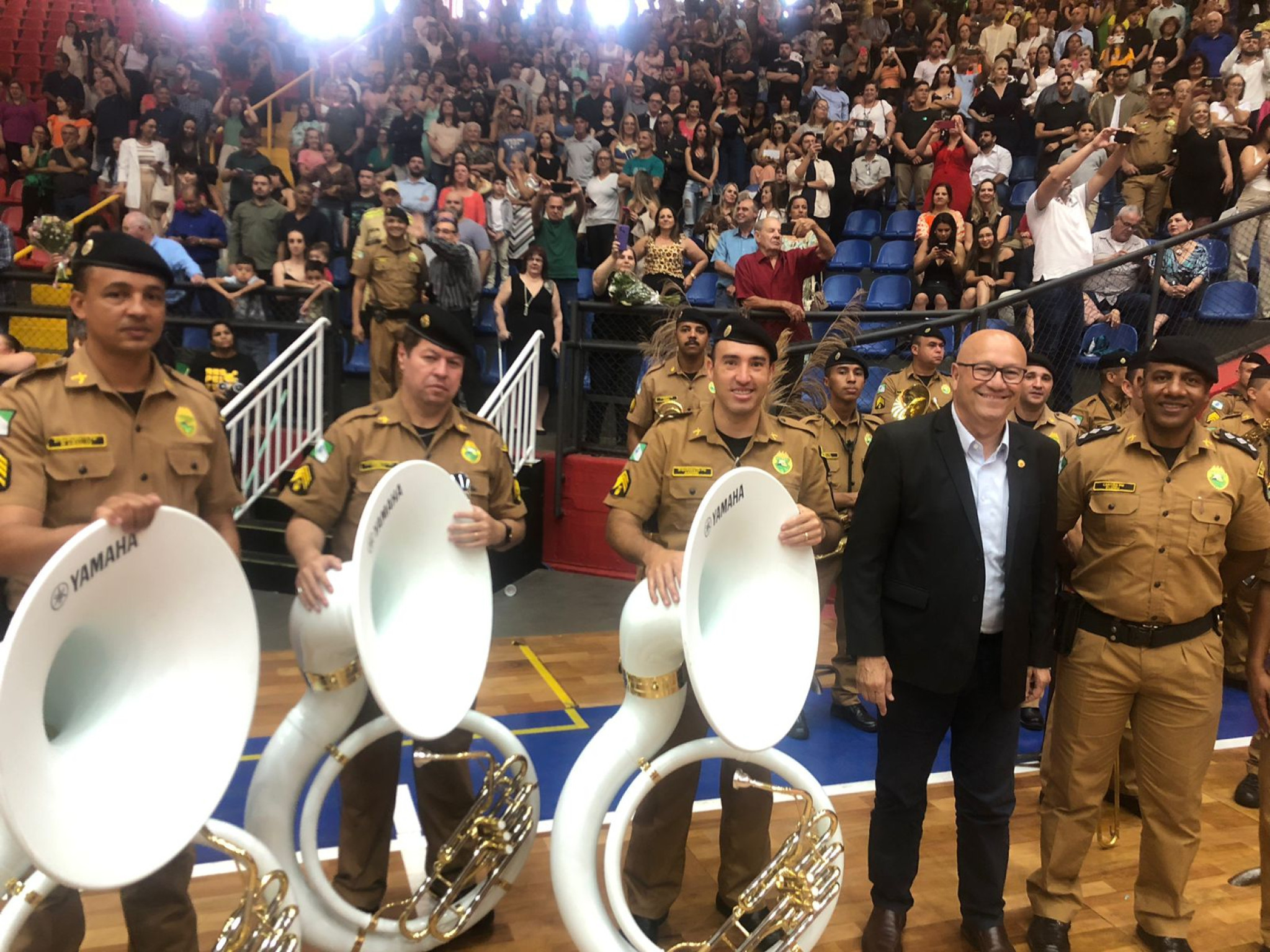 Deputado Luiz Claudio Romanelli (PSD) participa da formatura de 371 novos PMs que passaram a integrar o 2º. CRPM