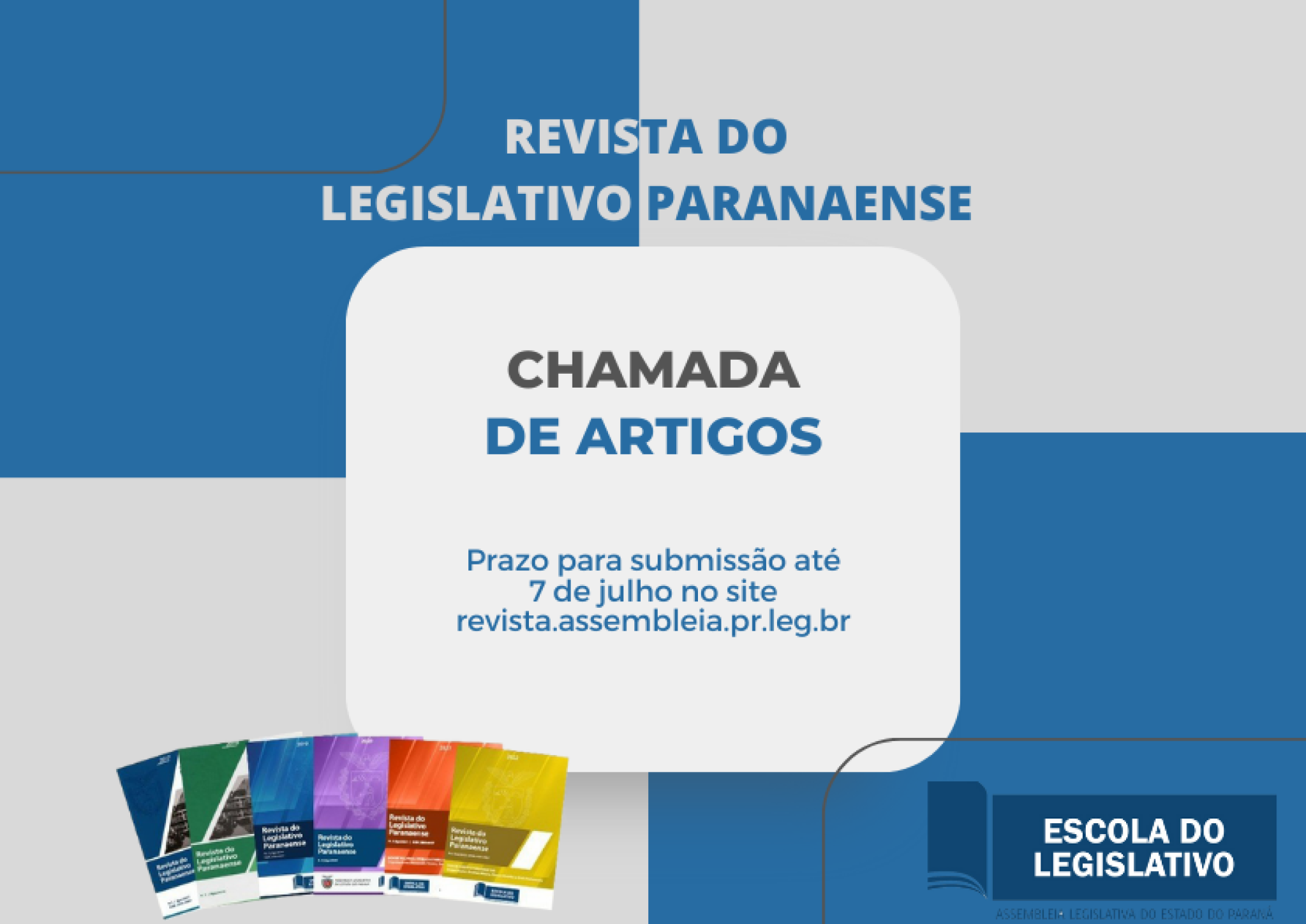 Aberto prazo para a submissão de artigos para a edição 2023 da Revista do Legislativo Paranaense
