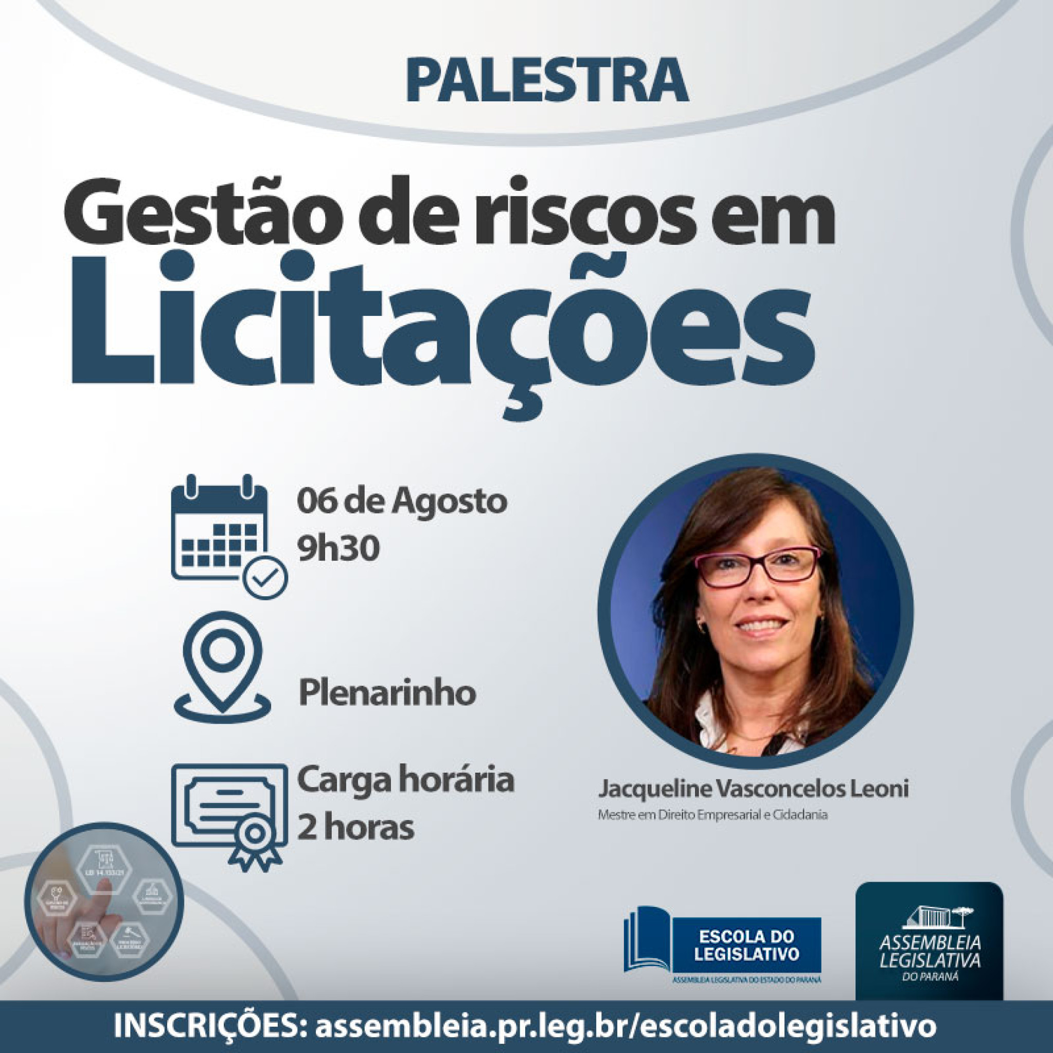 Escola do Legislativo promove palestra sobre “Gestão de Riscos em Licitações”