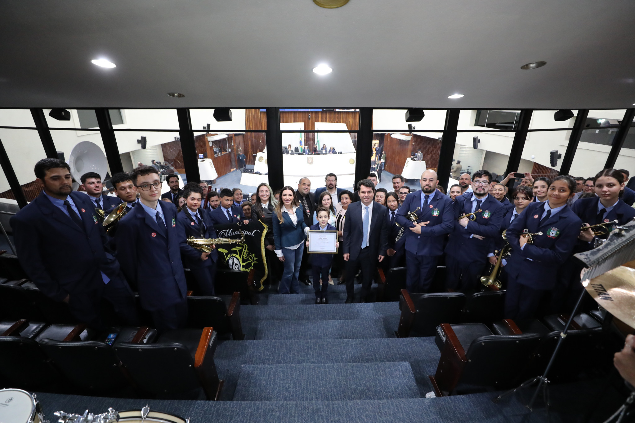 Assembleia Legislativa homenageia Banda Sinfônica Municipal de Pinhão e maestro Rodrigo Santos