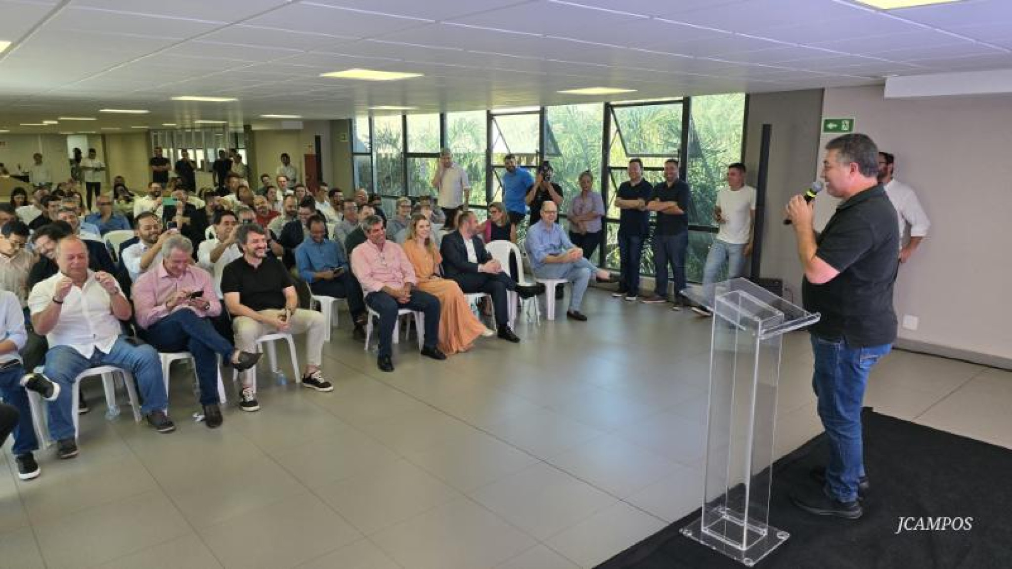 Deputado Cobra Repórter (PSD) participa da apresentação do plano de expansão da TCS/Tata em Londrina