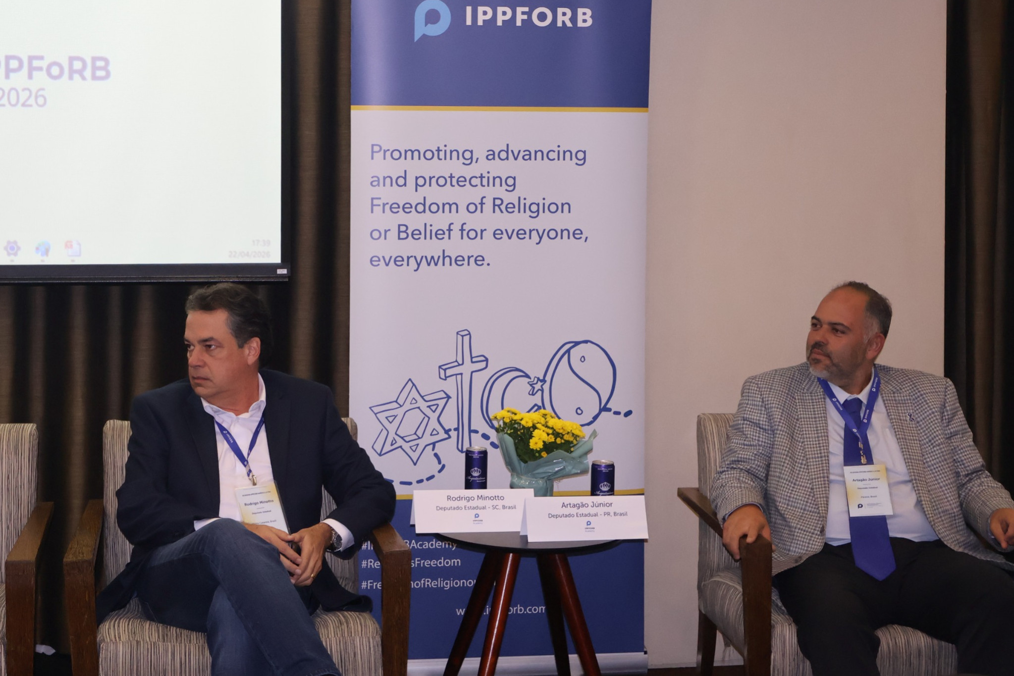 Deputado Artagão Júnior (PSD) representa o Paraná em evento internacional sobre liberdade religiosa em São Paulo