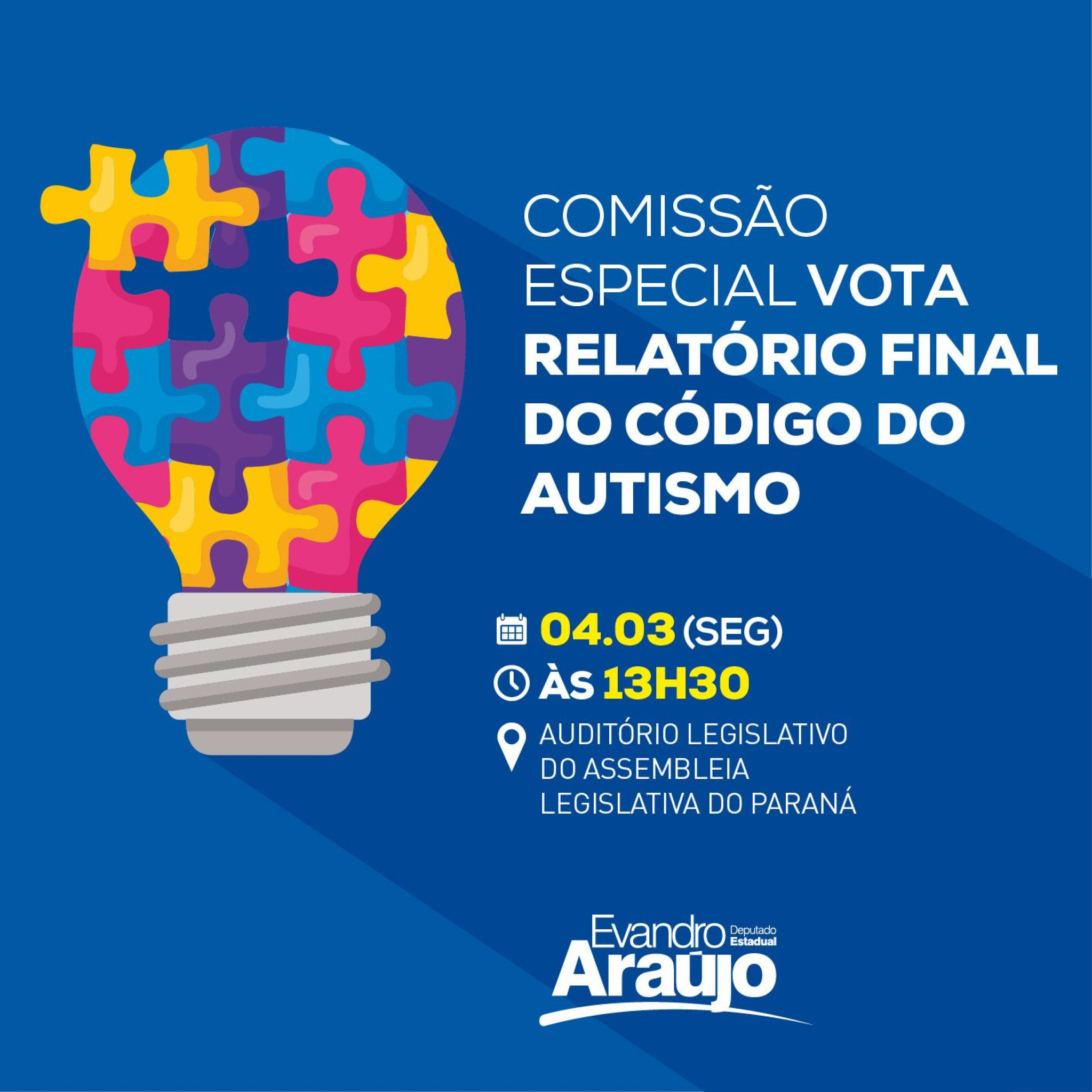 Comissão Especial vota relatório final do Código do Autismo