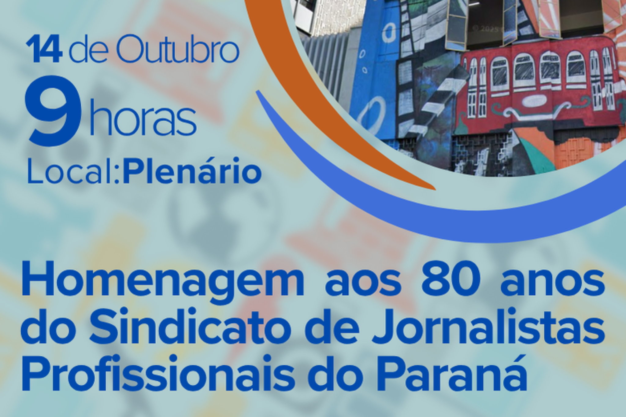 Sessão solene na Assembleia Legislativa irá homenagear os 80 anos do SindijorPR