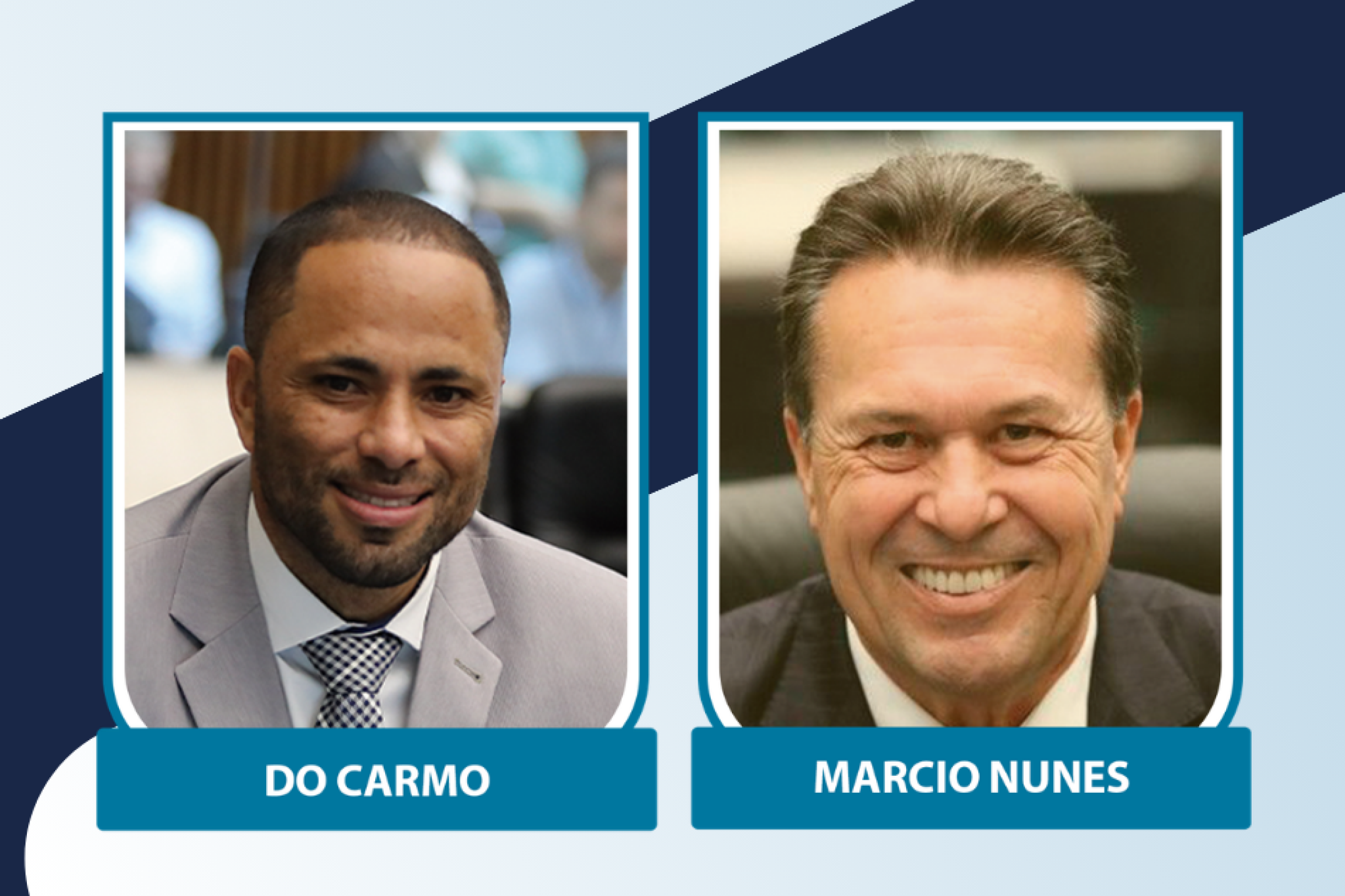 Deputados Marcio Nunes (PSD) e Do Carmo (Podemos) retornam à Assembleia Legislativa