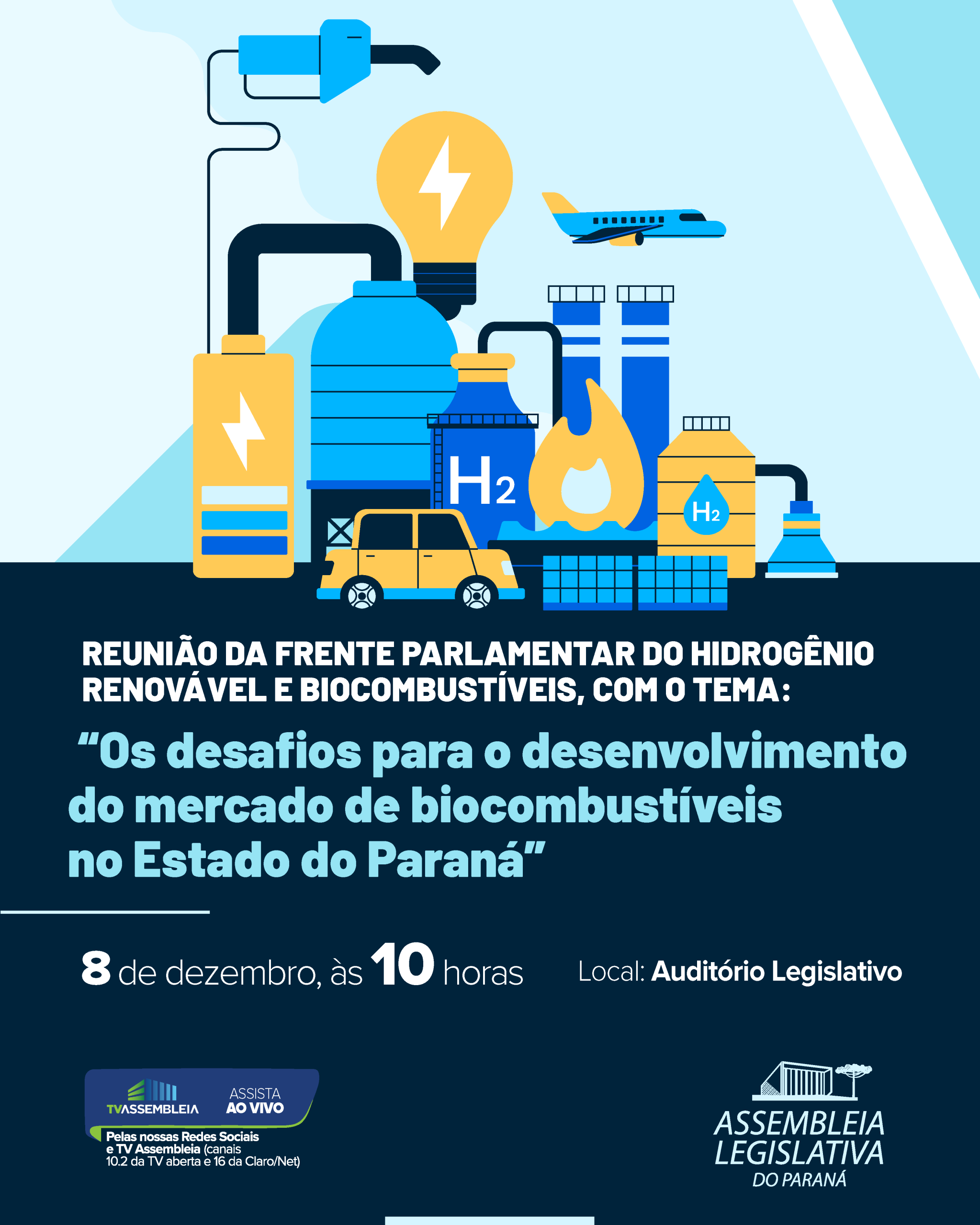 Desafios e oportunidades do mercado de biocombustíveis serão debatidos na Assembleia Legislativa