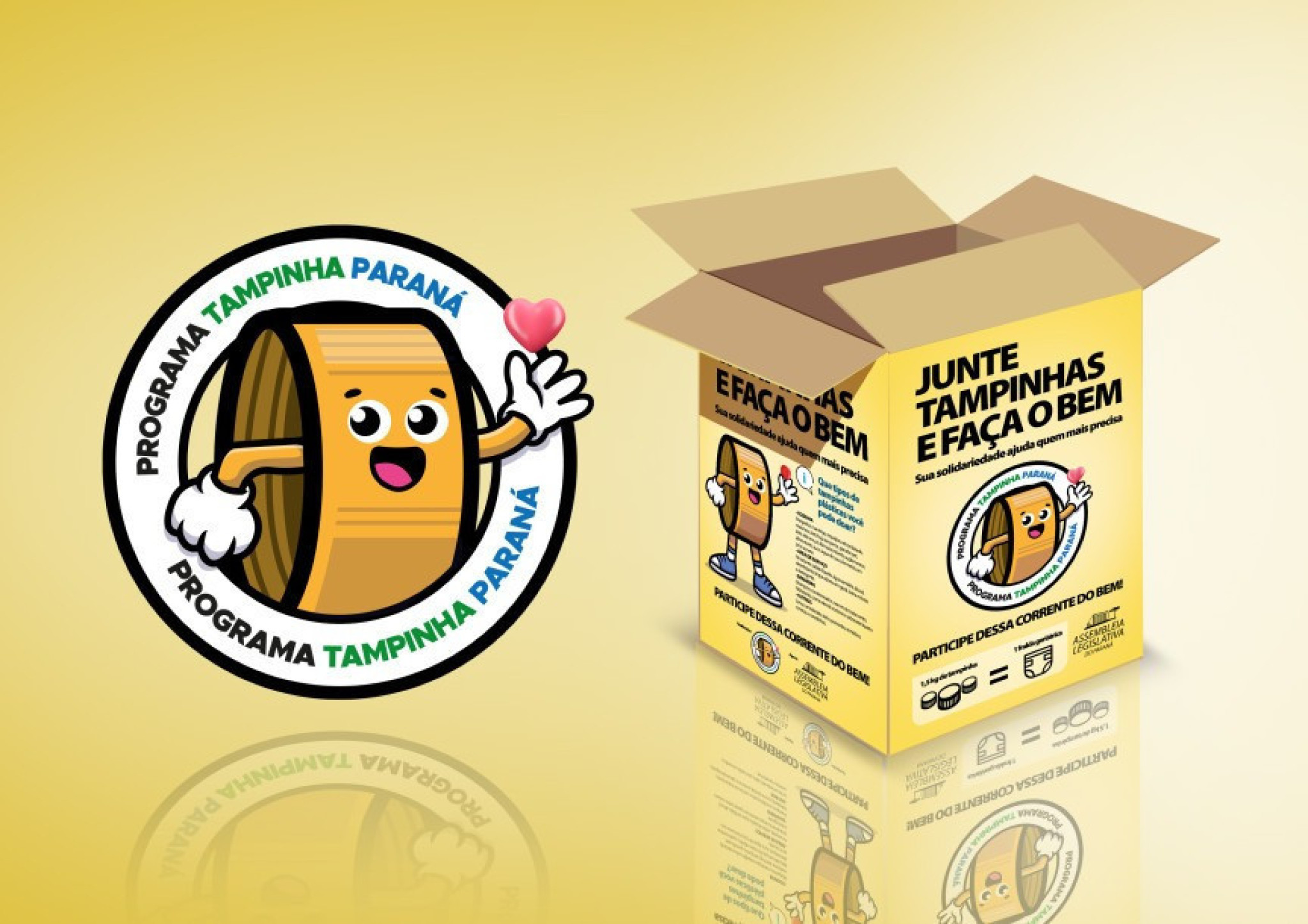 Projeto que institui Programa Tampinha Paraná é sancionado pelo governador