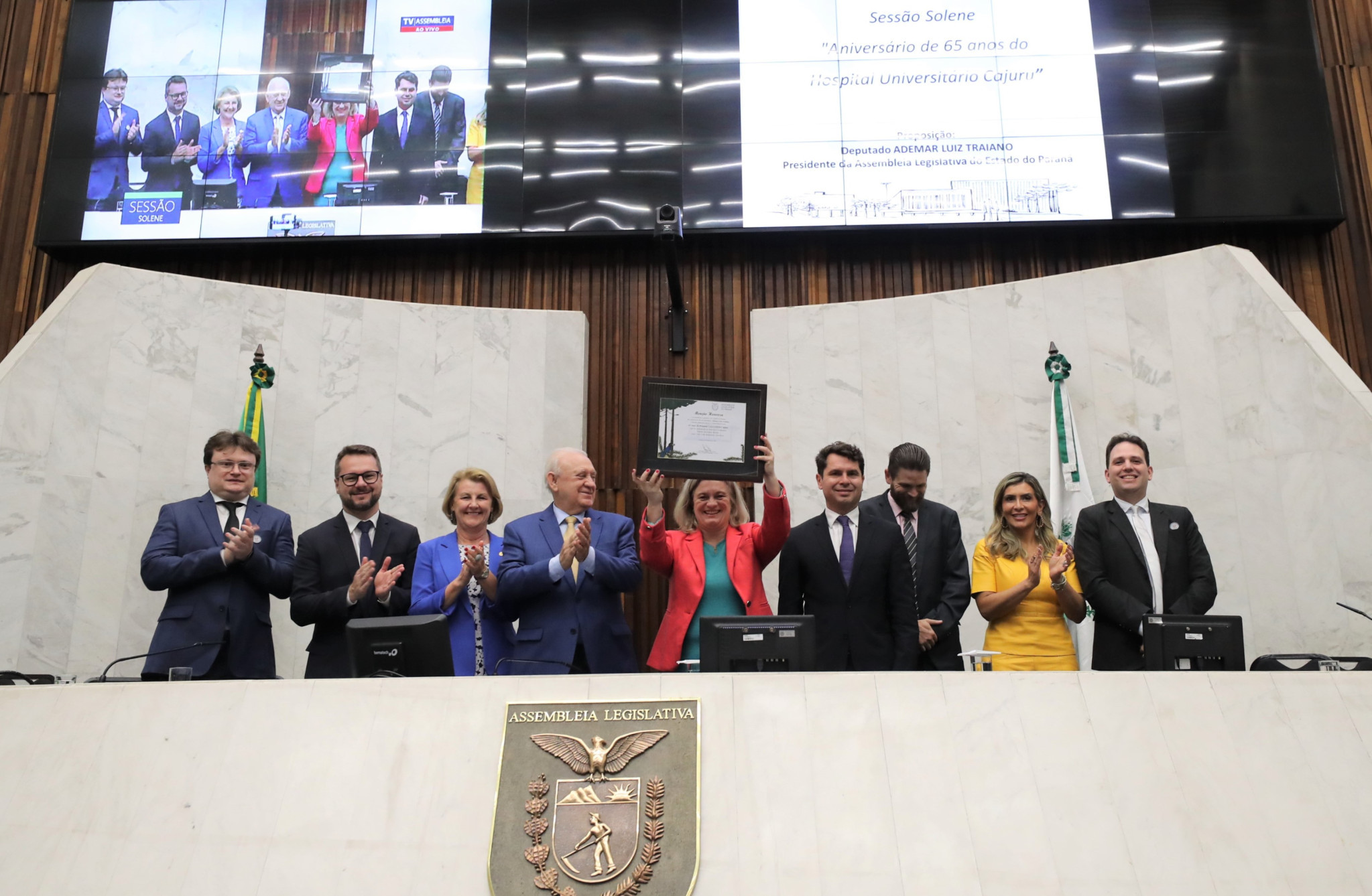 Assembleia Legislativa homenageia os 65 anos do Hospital Universitário Cajuru