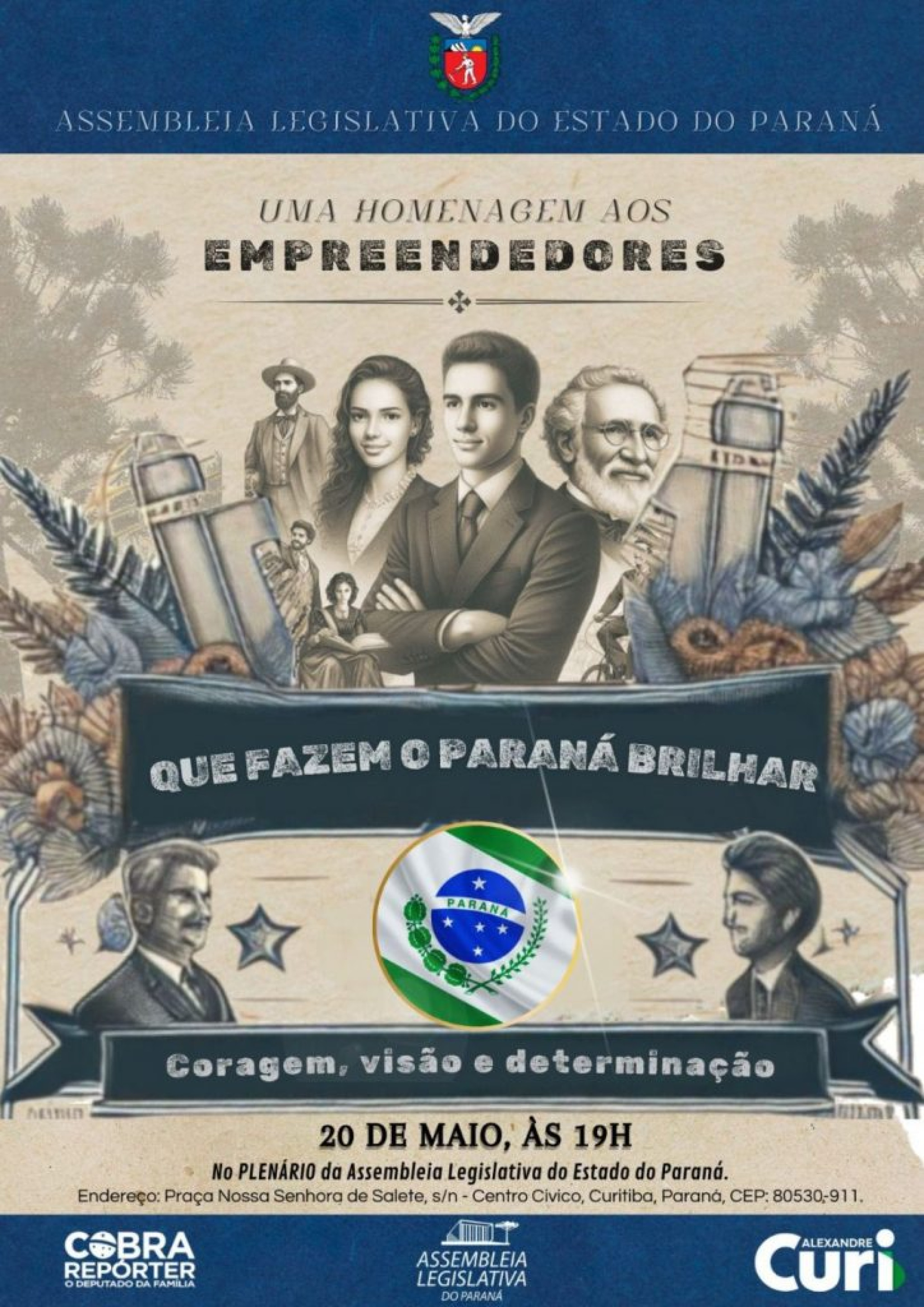 Encontro vai homenagear empreendedores paranaenses na próxima segunda-feira (20)