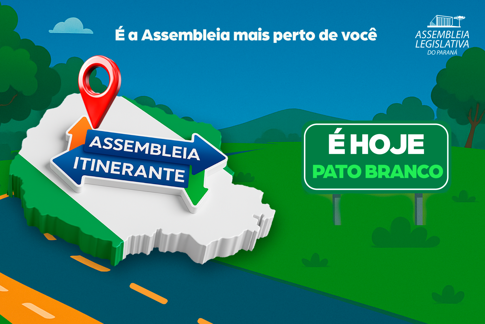 Assembleia Itinerante chega nesta segunda-feira (10) a Pato Branco