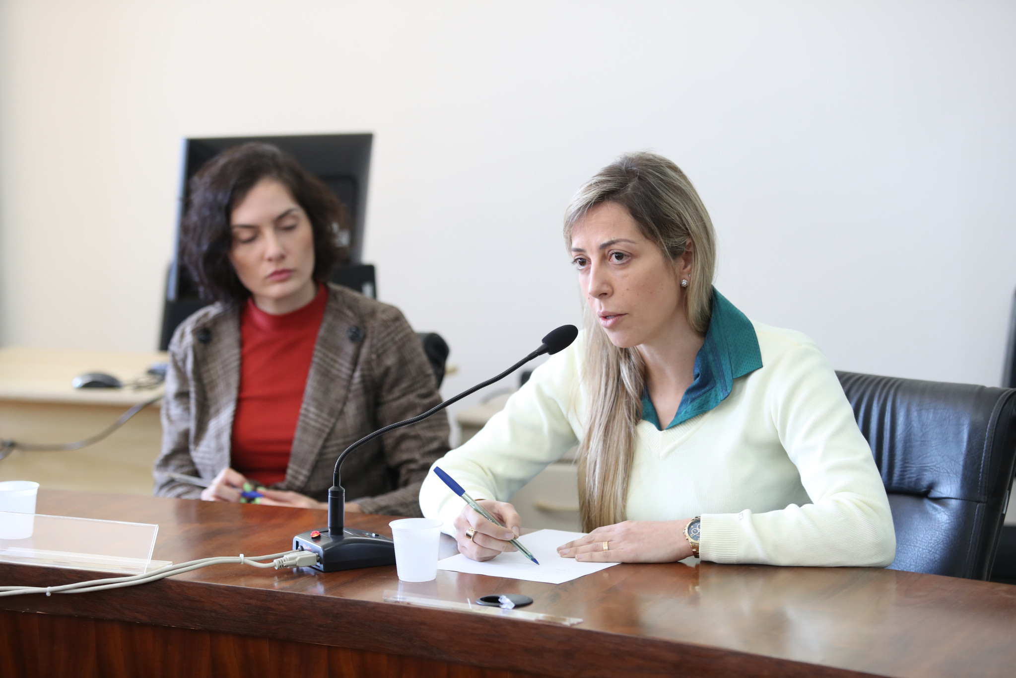Comissão recebe delegada para esclarecer dúvidas sobre perícia no celular de policial penal do caso Marcelo Arruda