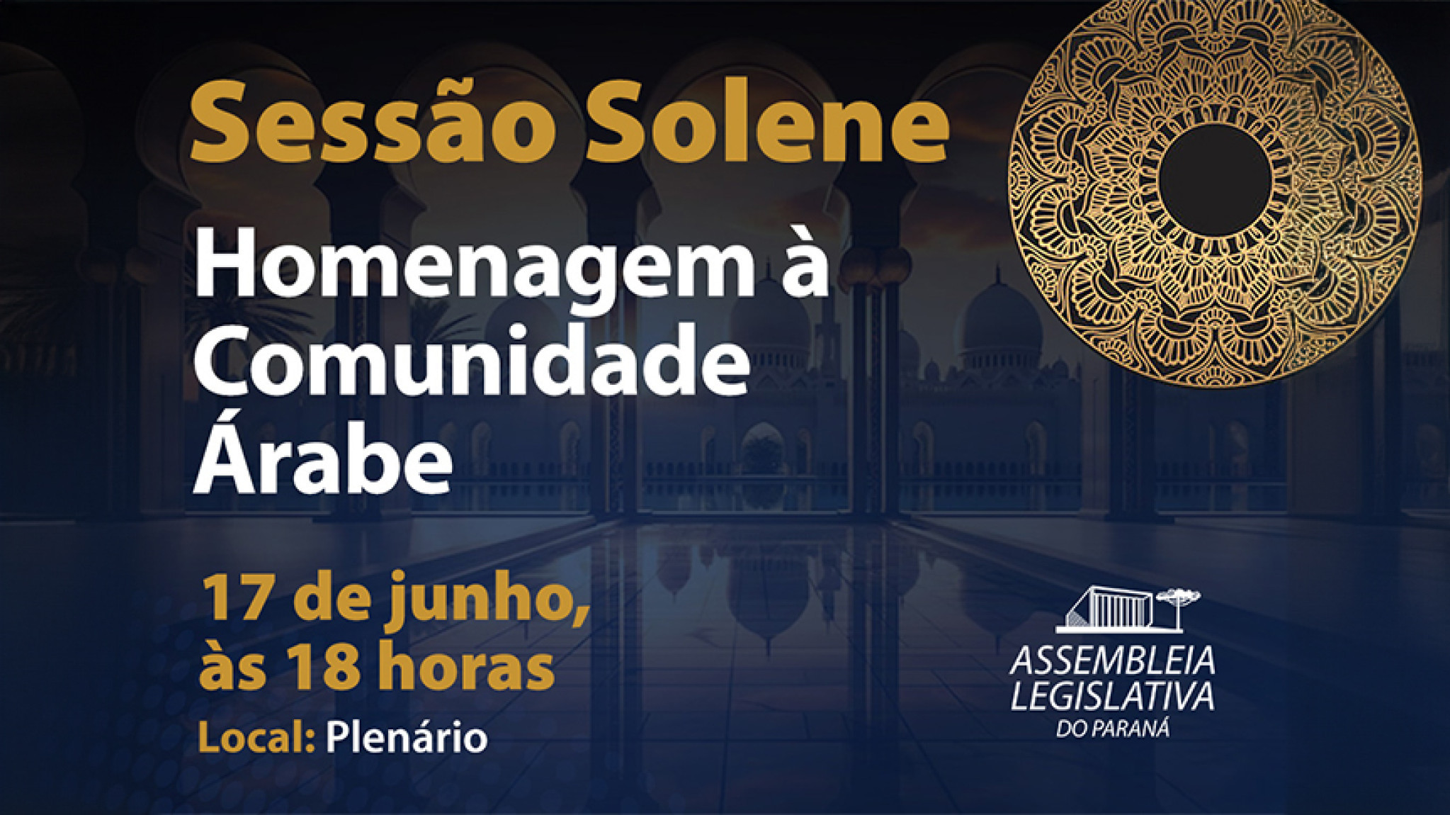 Assembleia Legislativa celebra a comunidade árabe do Paraná