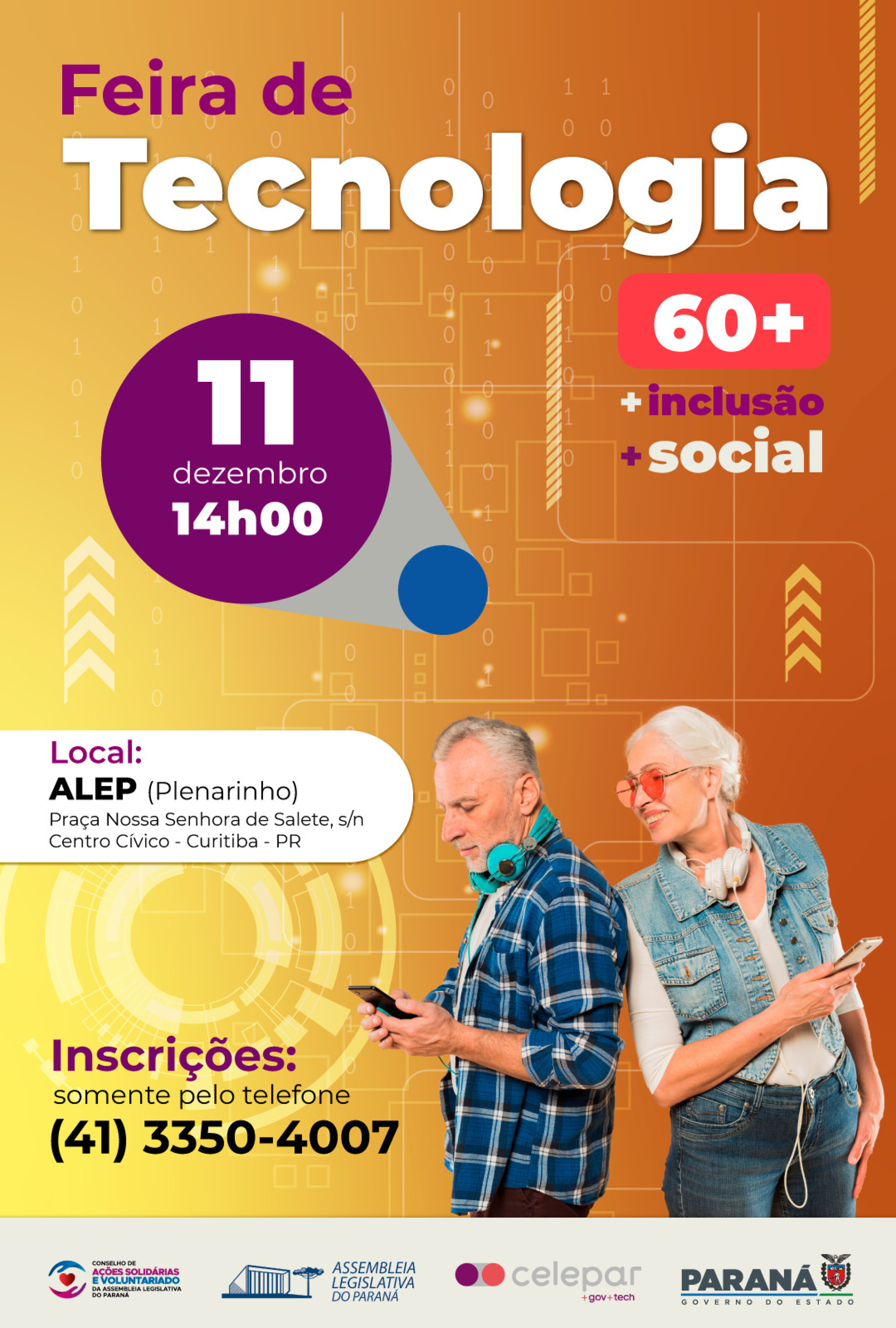 Assembleia Legislativa recebe Feira de Tecnologia 60+ para inclusão social e digital de idosos