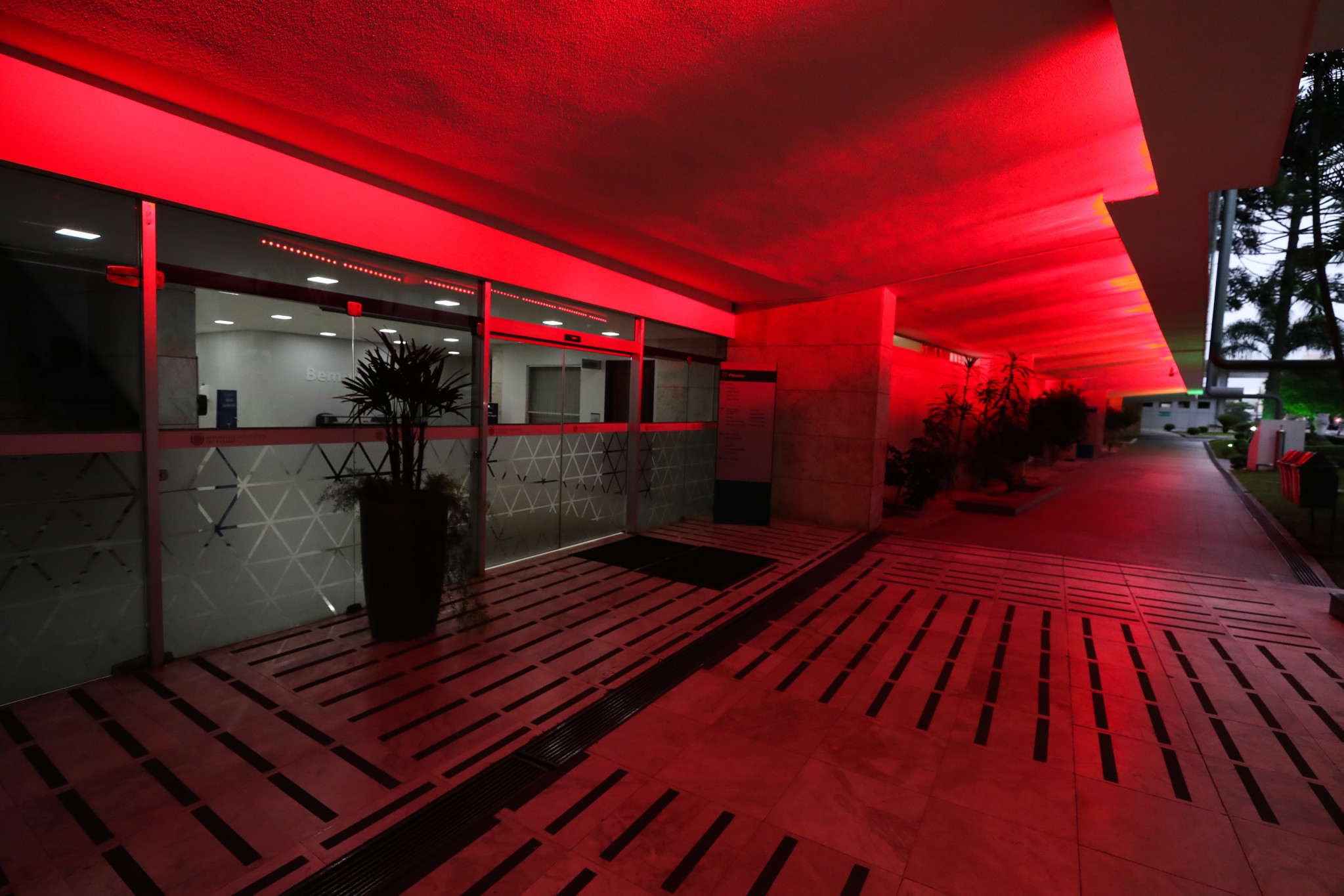 Assembleia se ilumina de vermelho para derrubar tabus em torno do tema menstruação