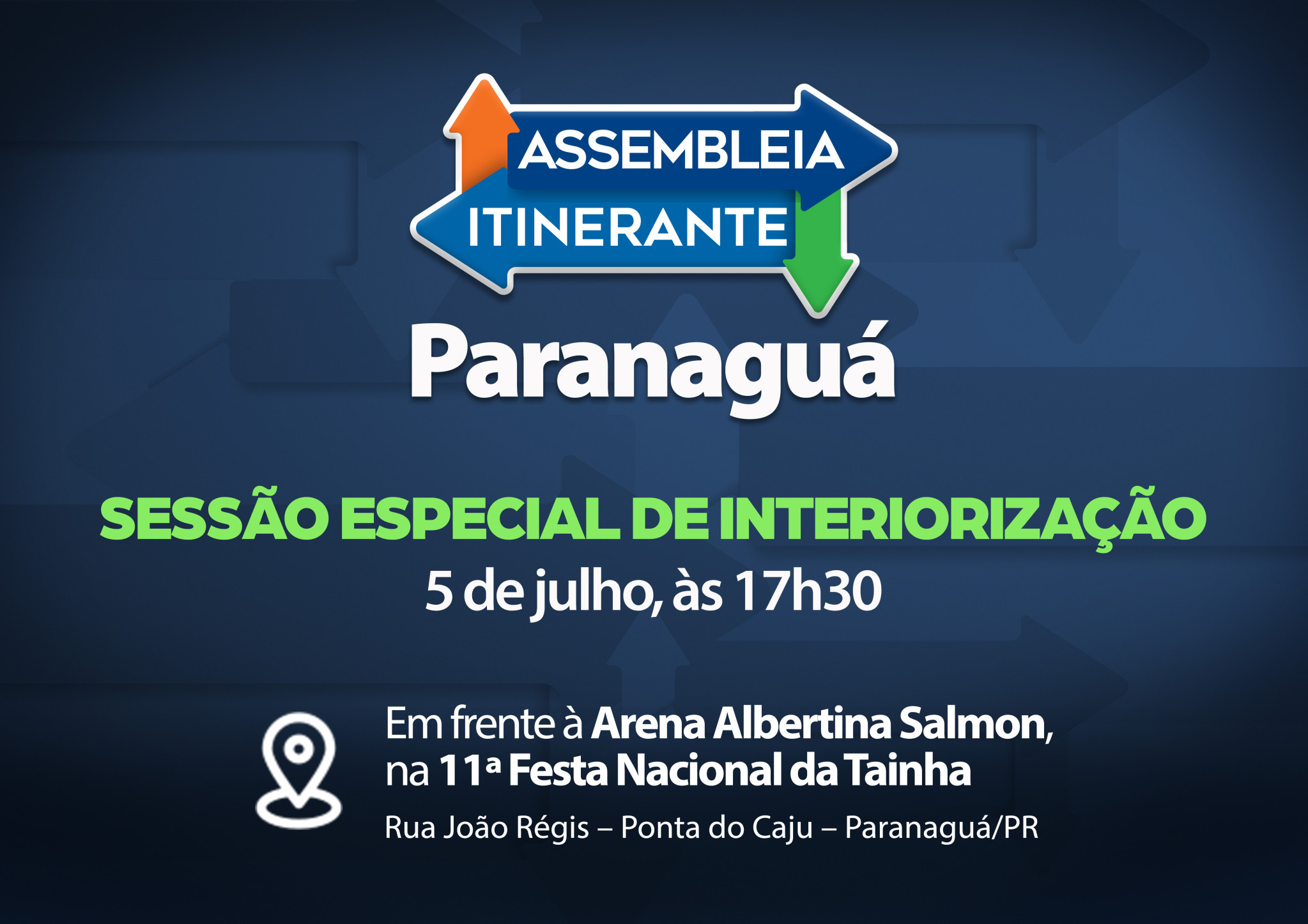 Edição da Assembleia Itinerante no Litoral ocorre na próxima quarta-feira (05)
