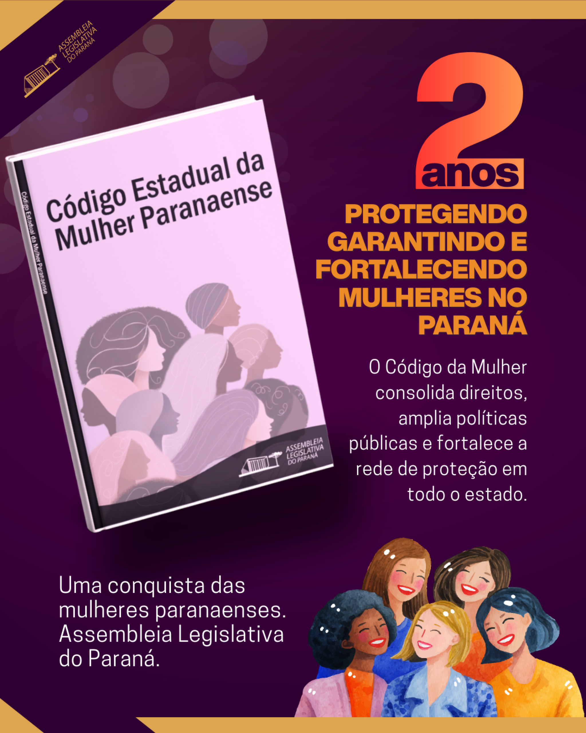 Código da Mulher Paranaense se consolida como instrumento de proteção e garantia de direitos no estado
