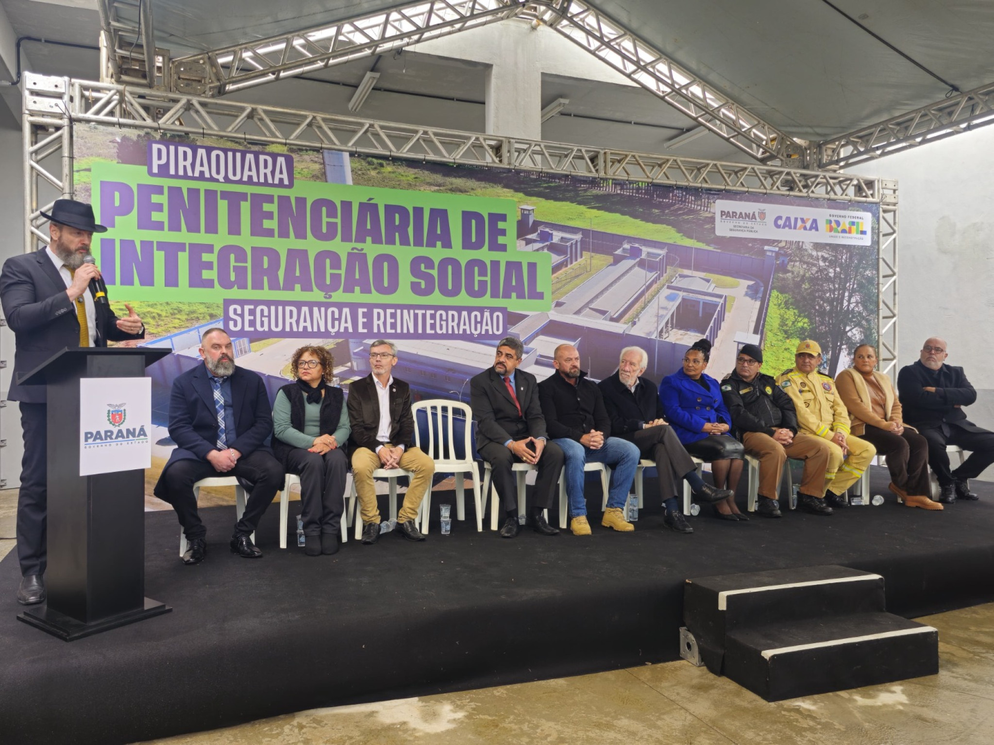 Deputado Delegado Tito Barichello (União) participa da inauguração da Penitenciária de Integração Social de Piraquara
