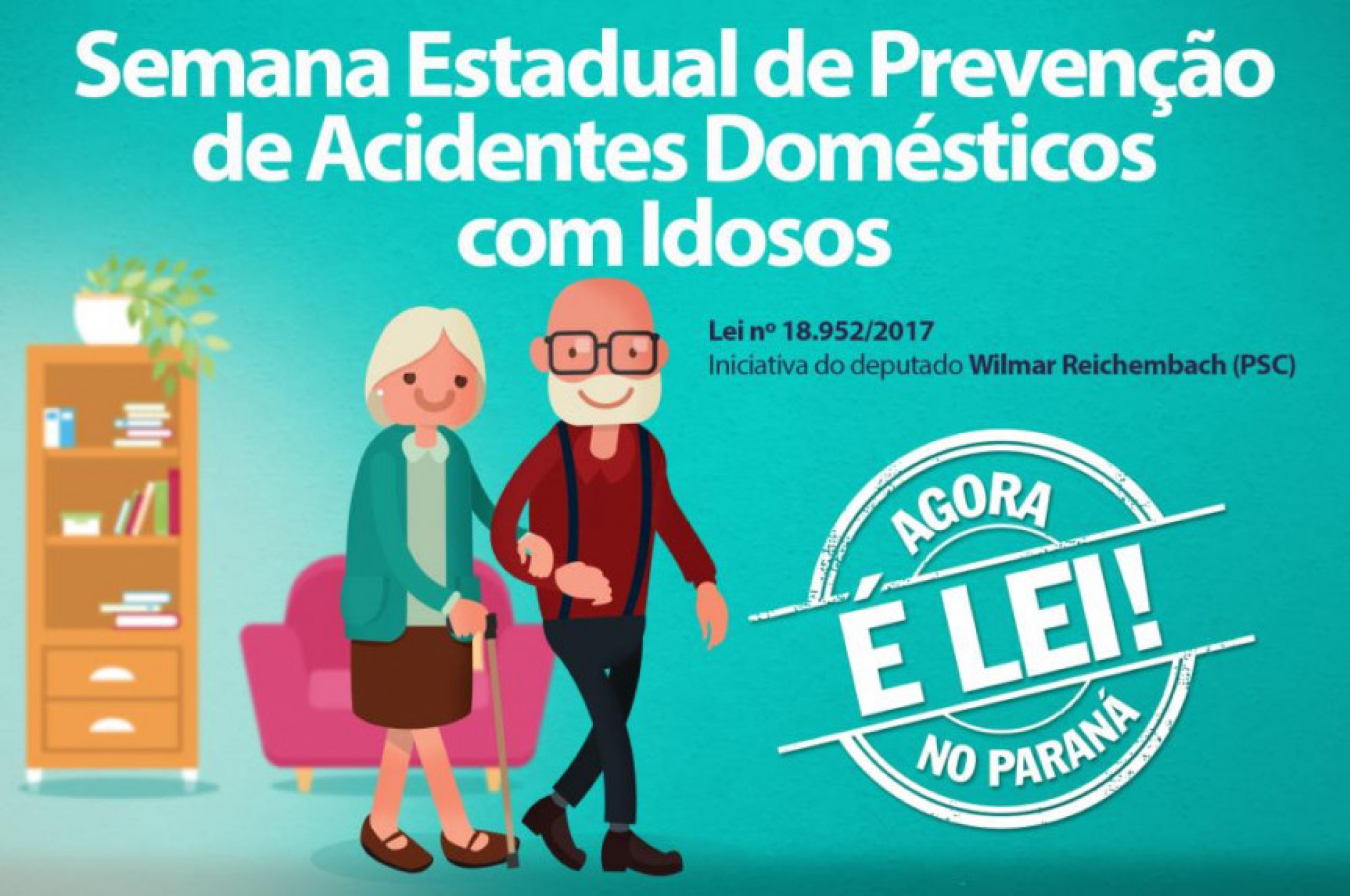 Prevenção de acidentes domésticos com idosos marca a primeira semana de junho no Paraná