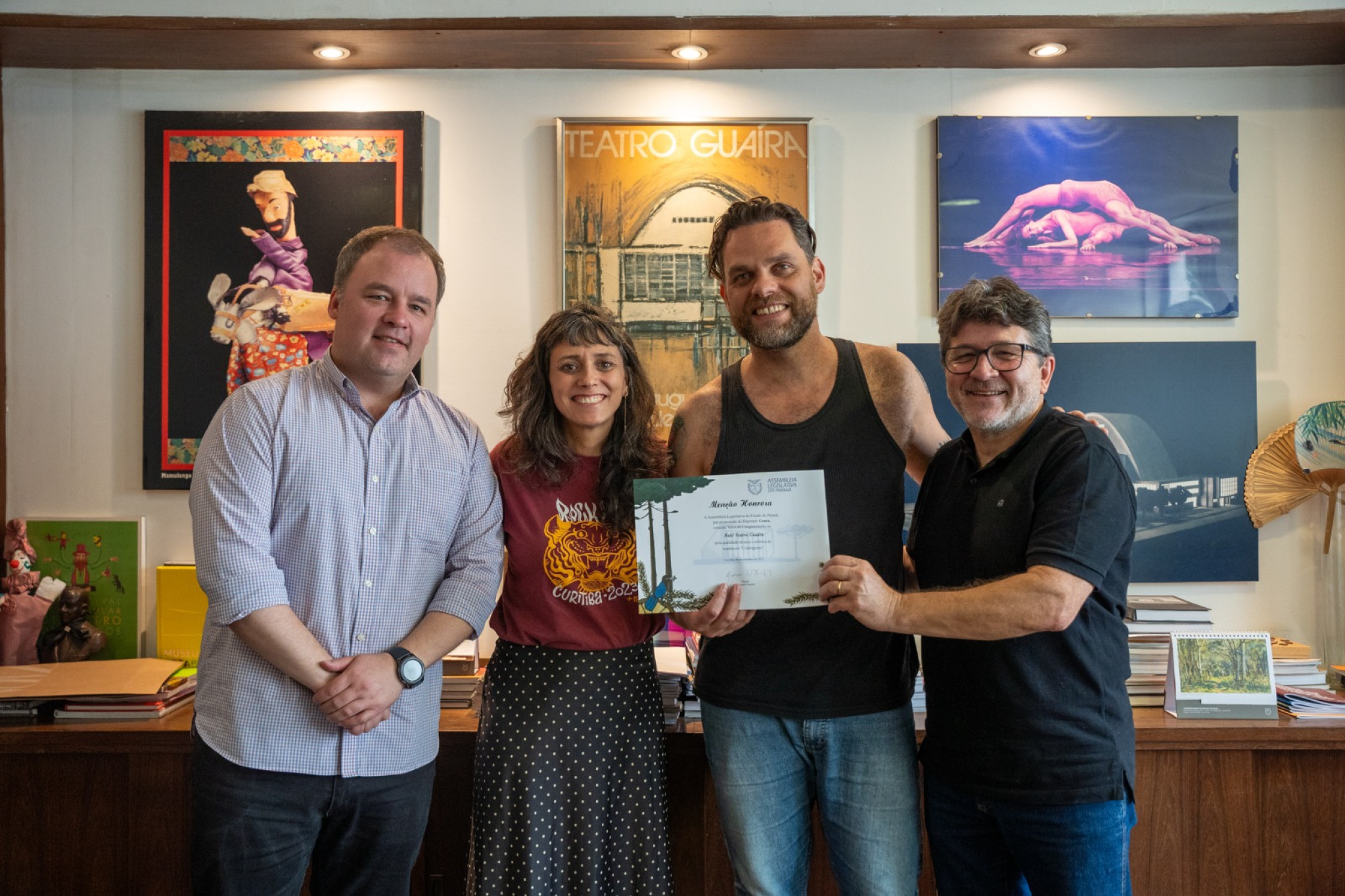 Espetáculo “Contraponto” do Balé Teatro Guaíra é homenageado pelo deputado Goura (PDT)