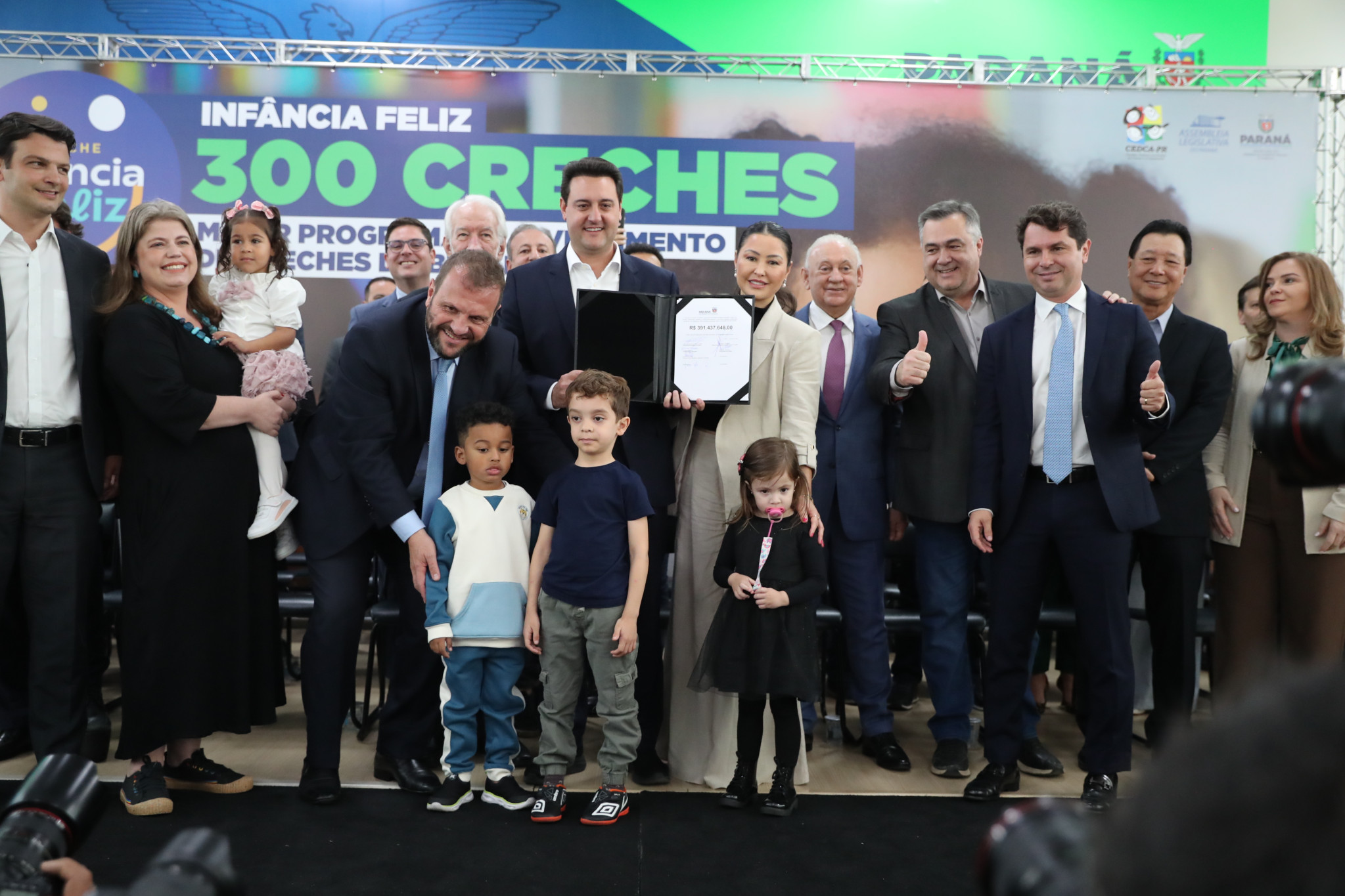 Assembleia Legislativa do Paraná repassa R$ 100 milhões para o maior programa de creches do país