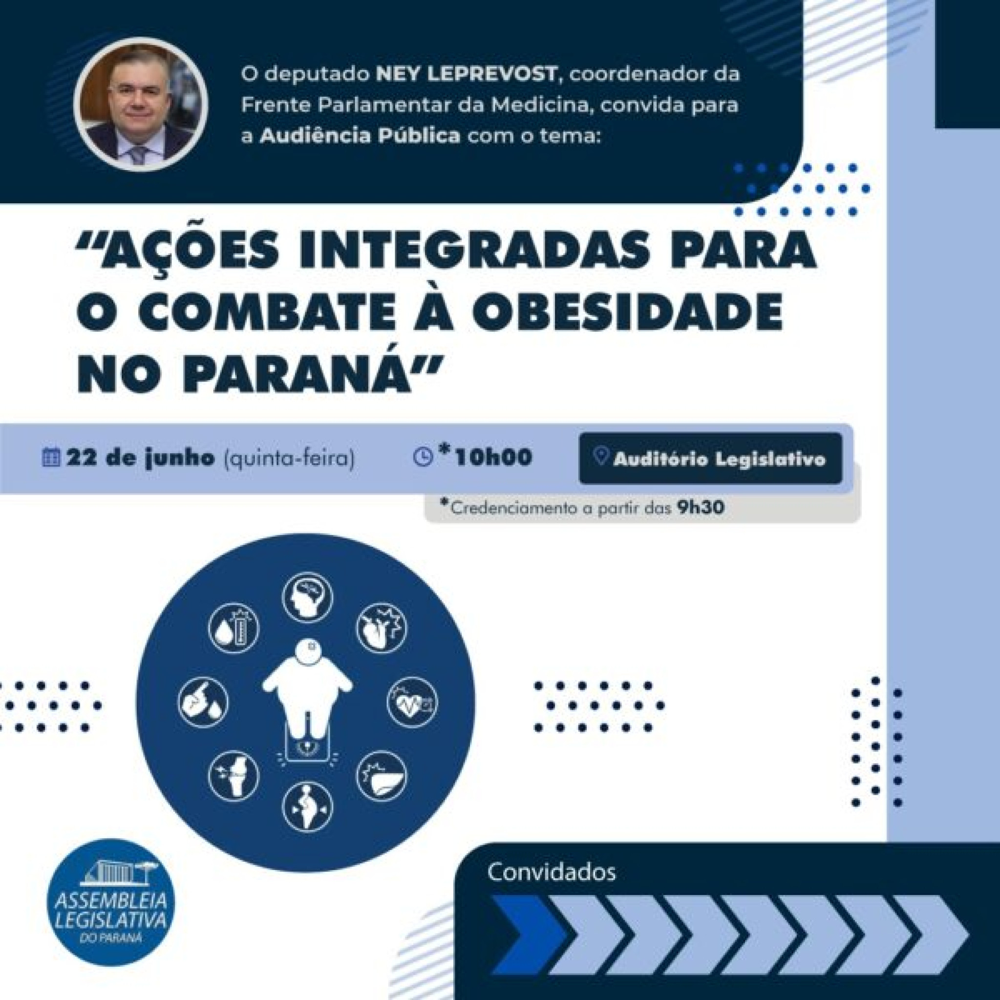 Frente Parlamentar da Medicina realiza audiência pública sobre prevenção da obesidade e das doenças que ela causa