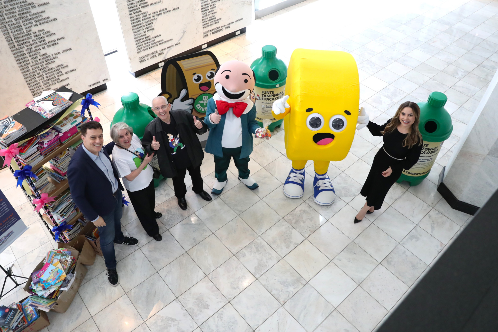 Nilson Müller, criador das figurinhas do Zequinha, participa do Grande Expediente em apoio ao Programa Tampinha Paraná