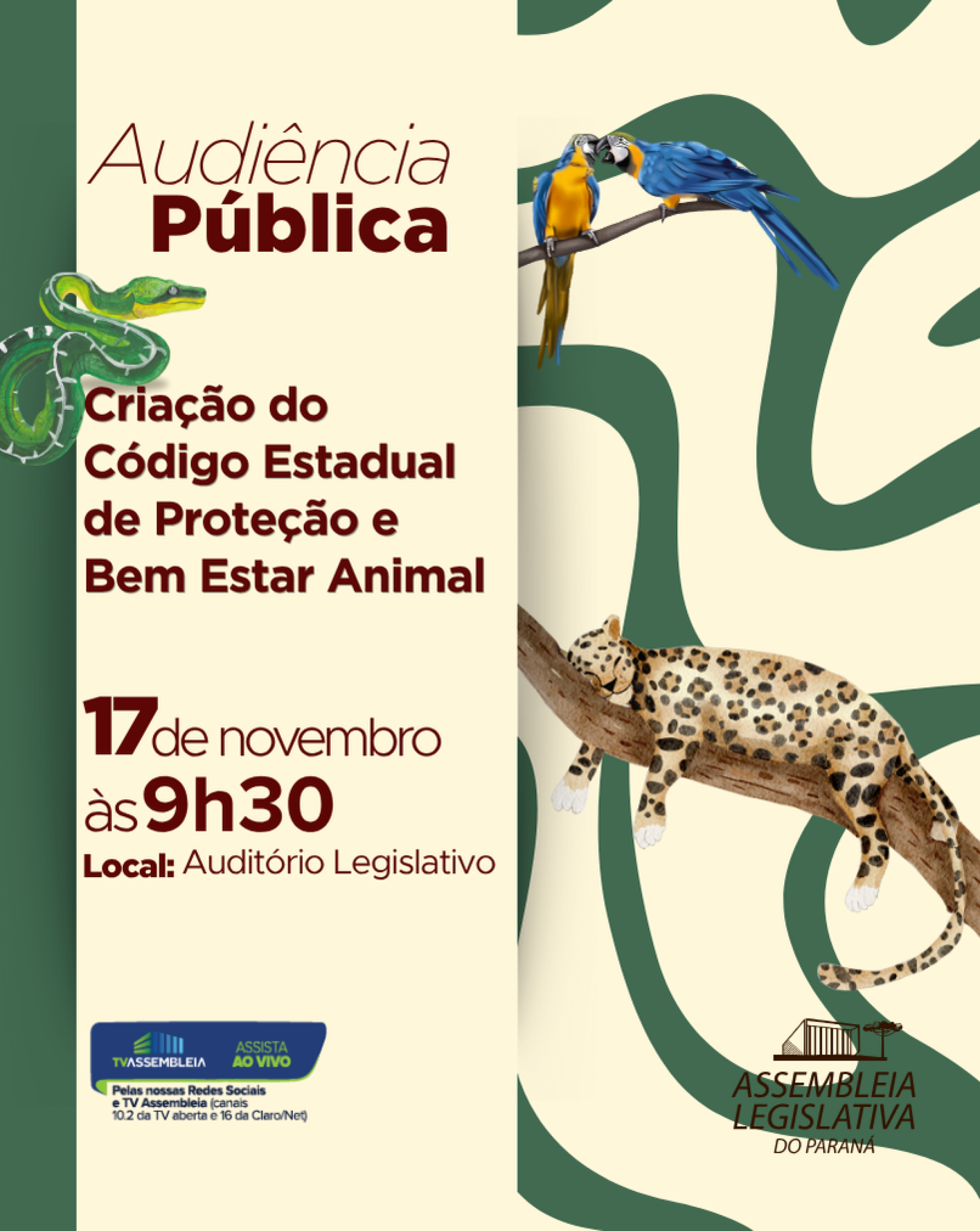 Assembleia Legislativa debate criação do Código Estadual de Proteção e Bem-Estar Animal