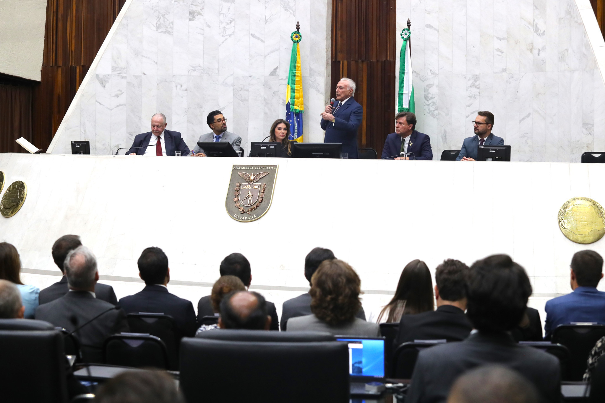 Assembleia lança Rede Estadual de Educação Legislativa com aula magna do ex-presidente Michel Temer