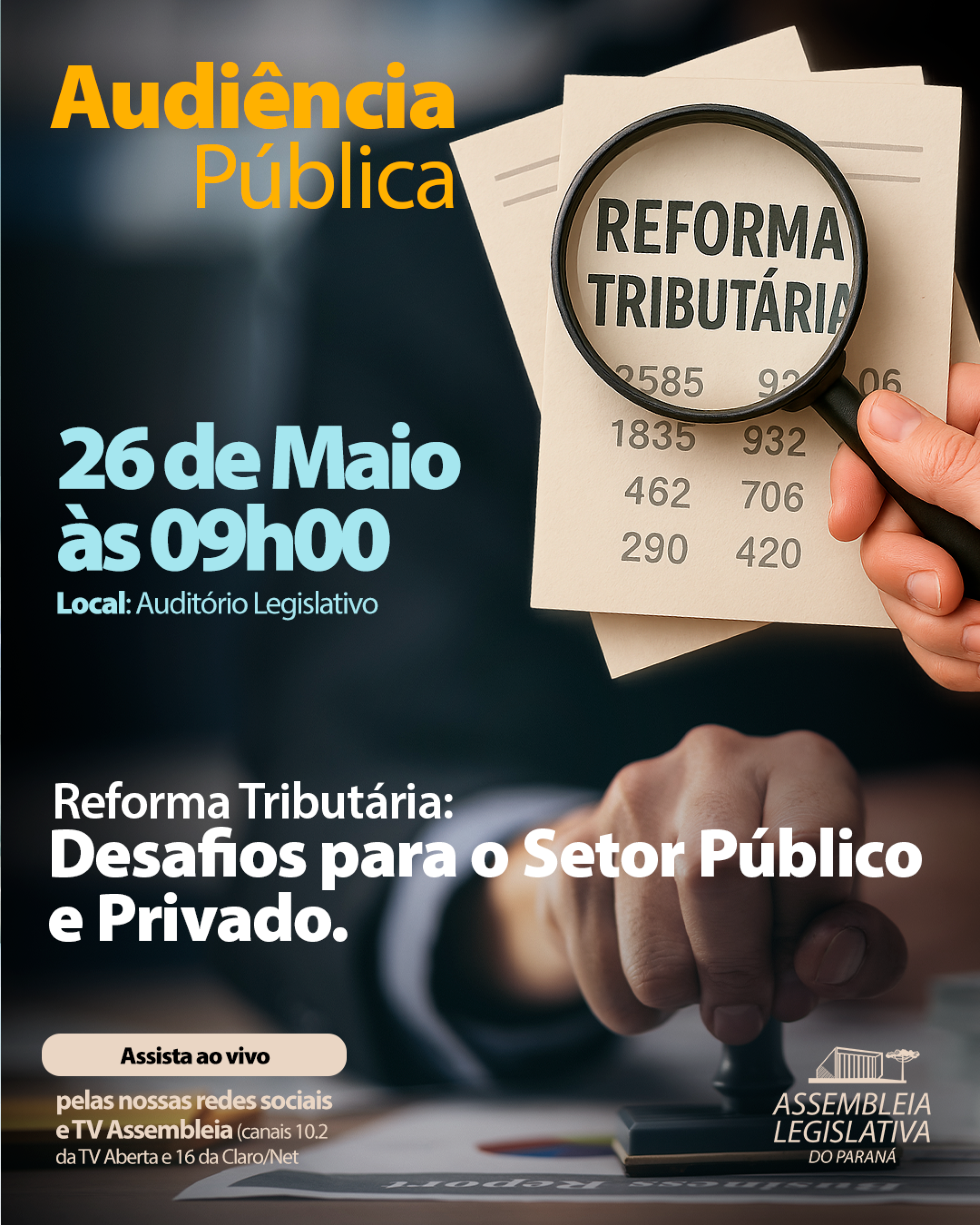 Audiência debate os desafios da reforma tributária para os setores público e privado