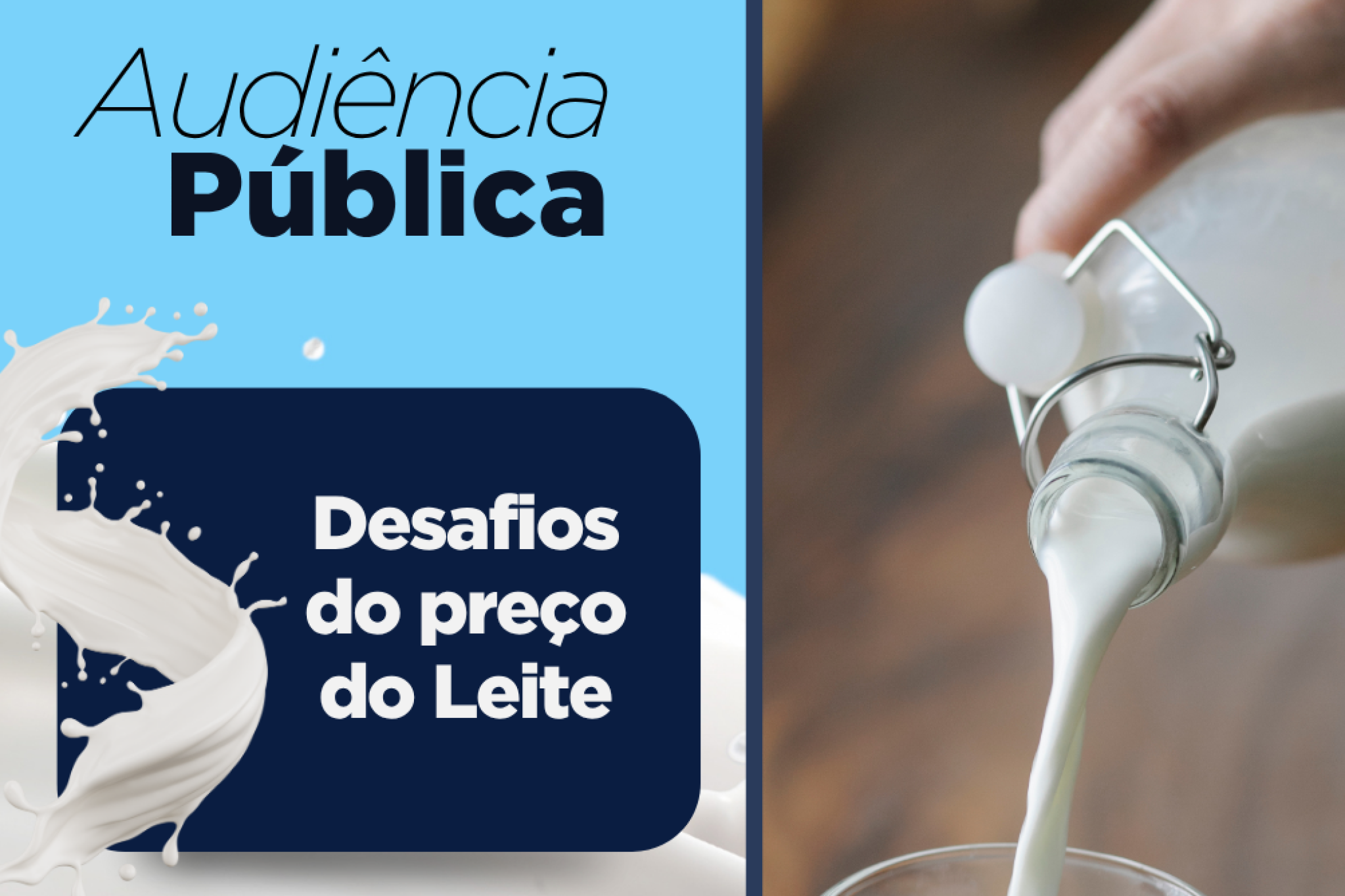 Assembleia Legislativa promove audiência para debater a crise e o preço do leite no Paraná