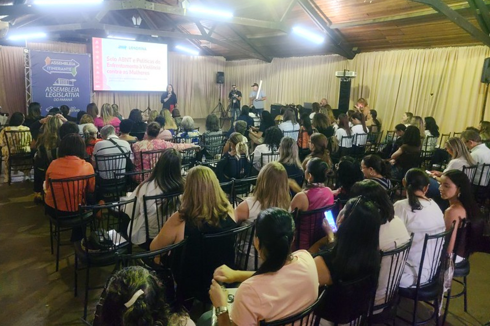 ExpoLondrina 2026: Assembleia promove palestra sobre Selo ABNT e políticas de enfrentamento à violência contra as mulheres