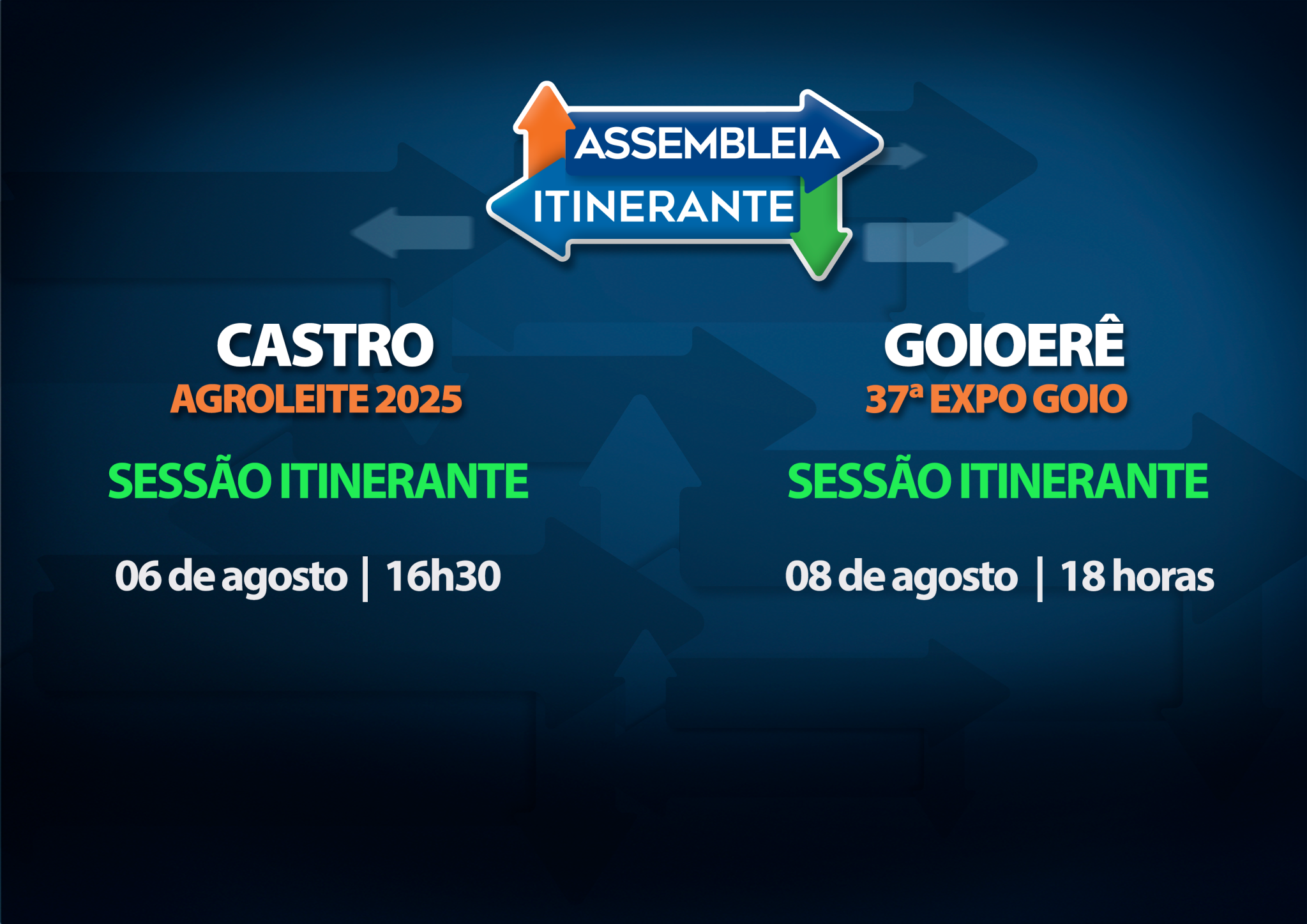 Assembleia Itinerante chega nesta semana a Castro e Goioerê com sessões especiais e atendimentos à população