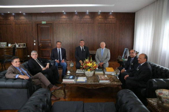 Desembargador Xisto Pereira, presidente eleito do Tribunal de Justiça, visita a Assembleia