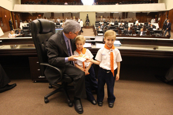 Visita dos Pequenos Desbravadores