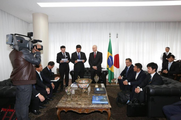 Traiano e Plauto recebem delegação de deputados da Província japonesa de Hyogo