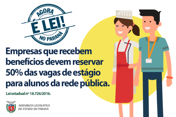 Lei prevê reserva de vagas de estágio para alunos da rede pública de ensino