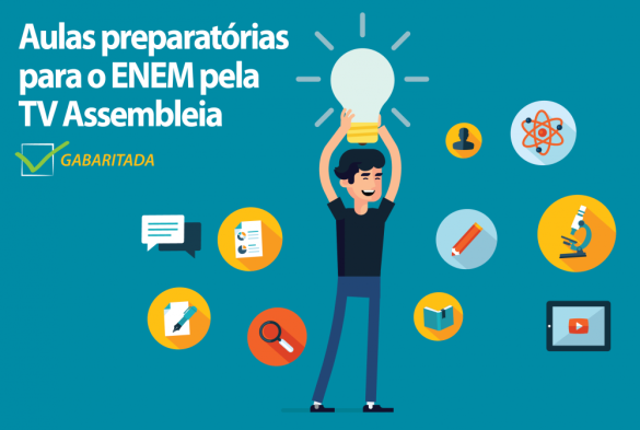 Aulas transmitidas pela TV Assembleia gabaritam várias questões no ENEM 2015