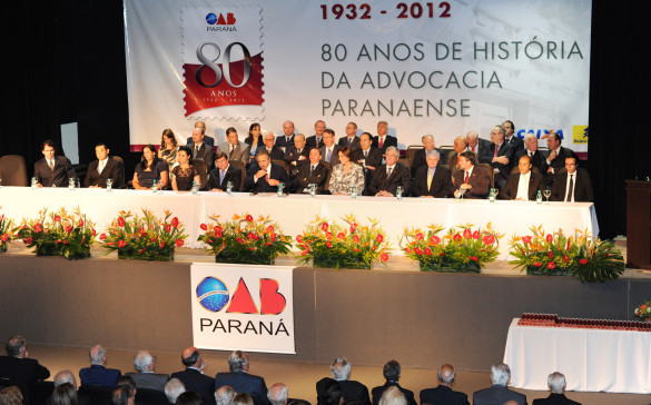 Nas comemorações dos 80 anos da OAB-Paraná, Rossoni ressalta papel histórico da entidade