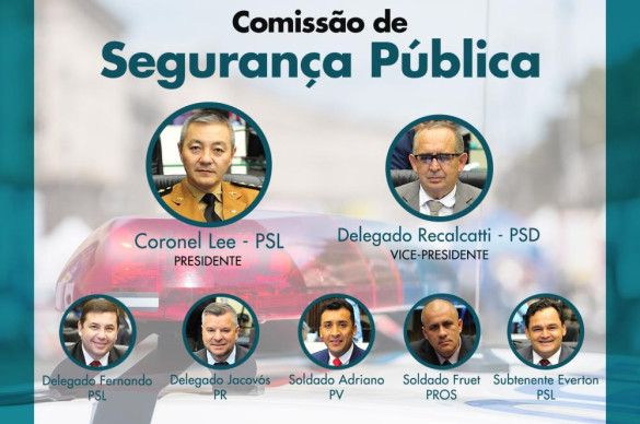 Comissão de Segurança tem integrantes experientes e afinados com a população