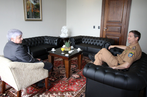 Presidente da Assembleia recebe visita do novo comandante da PM