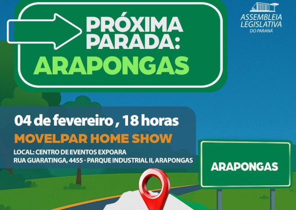 Arapongas receberá a primeira Assembleia Itinerante de 2026