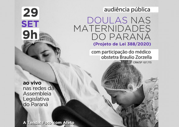 A presença de doulas na hora do parto é tema de audiência pública