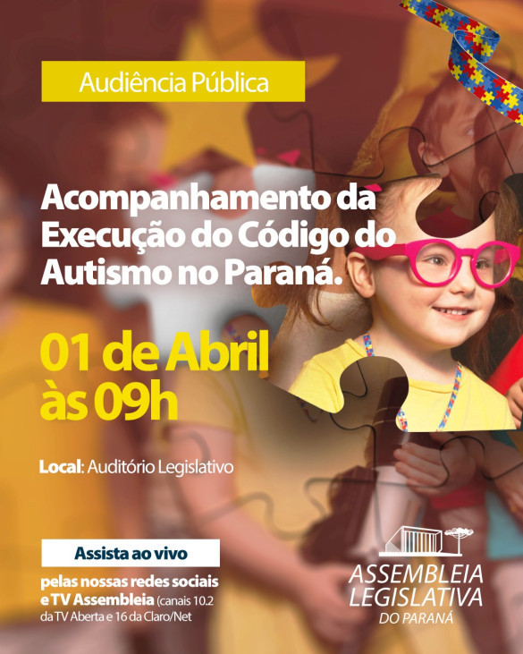 Implementação do Código do Autismo é tema de audiência pública nesta terça-feira (1º)