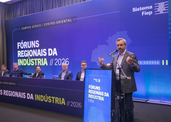“Indústria impulsiona o crescimento de Ponta Grossa”, diz deputado Fabio Oliveira em evento da Fiep (Novo)