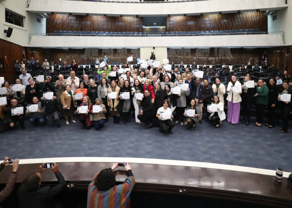 Enfermeiras e enfermeiros recebem homenagem na Assembleia Legislativa do Paraná